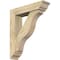 Ekena Millwork Funston Traditional Rough Sawn Bracket w/ Offset Brace, Douglas Fir, 6"W x 24"D x 28"H BKT0604X24X28FST01RDF - alternate 1